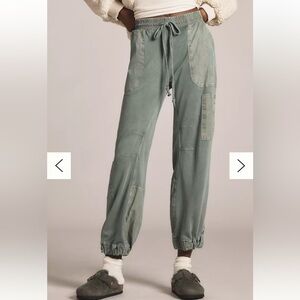 Daily Practice by Anthropologie Killington Pants XS green sweatpant jogger